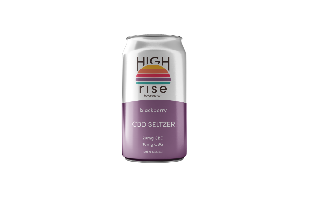 High Rise Blackberry CBD Seltzer 6