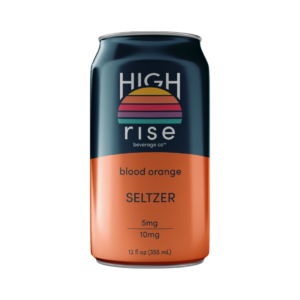 High Rise blood orange seltzer, 12oz single can