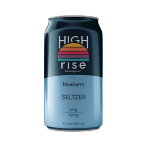 High Rise blueberry seltzer, 12oz, single can