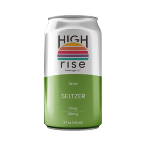 High Rise lime seltzer, 12oz, single can