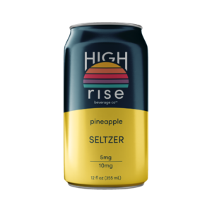 High Rise Pineapple seltzer, single can, 12oz